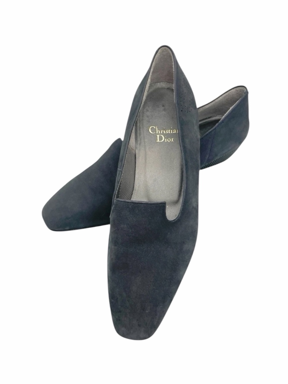 Vintage Christian Dior Suede Loafers Gray EU 36 US 5.5